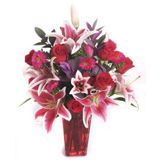 Valentine's Amor 22 Flowers with Vase