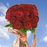 Bridal Bouquet 25 Roses Your Choice of Color