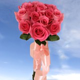 Bridal Bouquet 15 Roses Long Stems