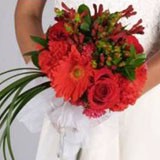 Bridal Bouquet Mix Garden 25  Red Flowers