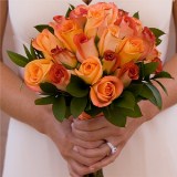 Bridal Bouquet Royal Orange & Terracota Roses