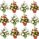 Christmas Holiday Combination II 3 Arragements with Vase