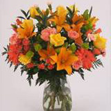 Floral Day Bouquet With Vase