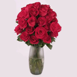 Earliest Love 36 Red Roses with Vase