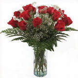 Sweetheart 12 Red Roses And 8 Fillers with Vase $99.00