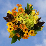 Arrangement Yellow Fall Flowers 8 Bouquets