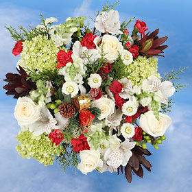 Bouquet christmas baubles jhb pta dbn ct Beautiful Flower Bouquet For Christmas | Global Rose