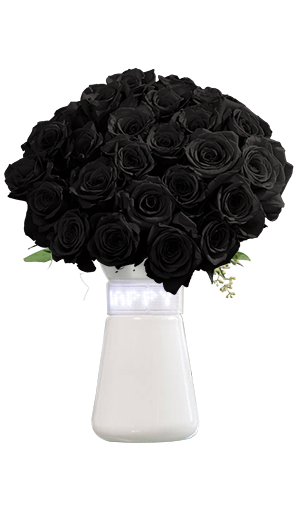 50 Black Roses,Overnight | GlobalRose