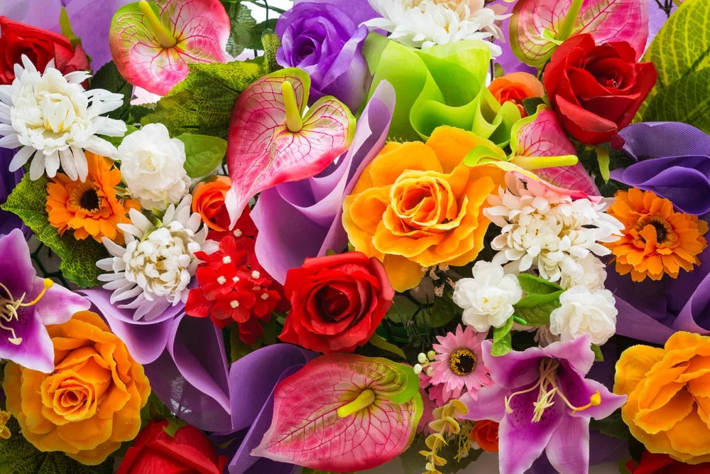 A Springtime Floral Arrangement with a Colorful Boldness