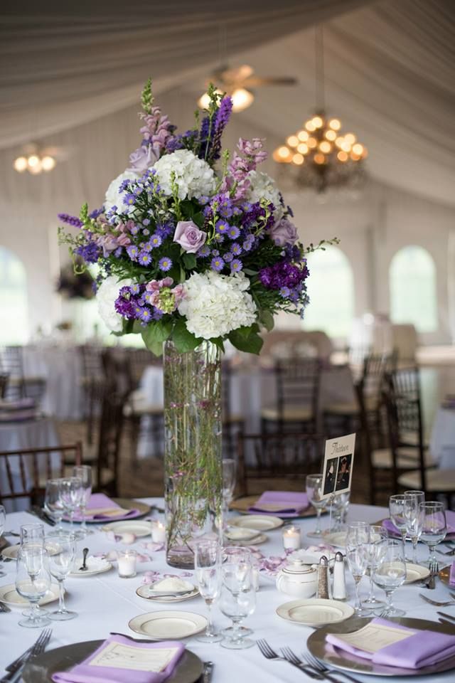 lilac flower centerpieces for weddings