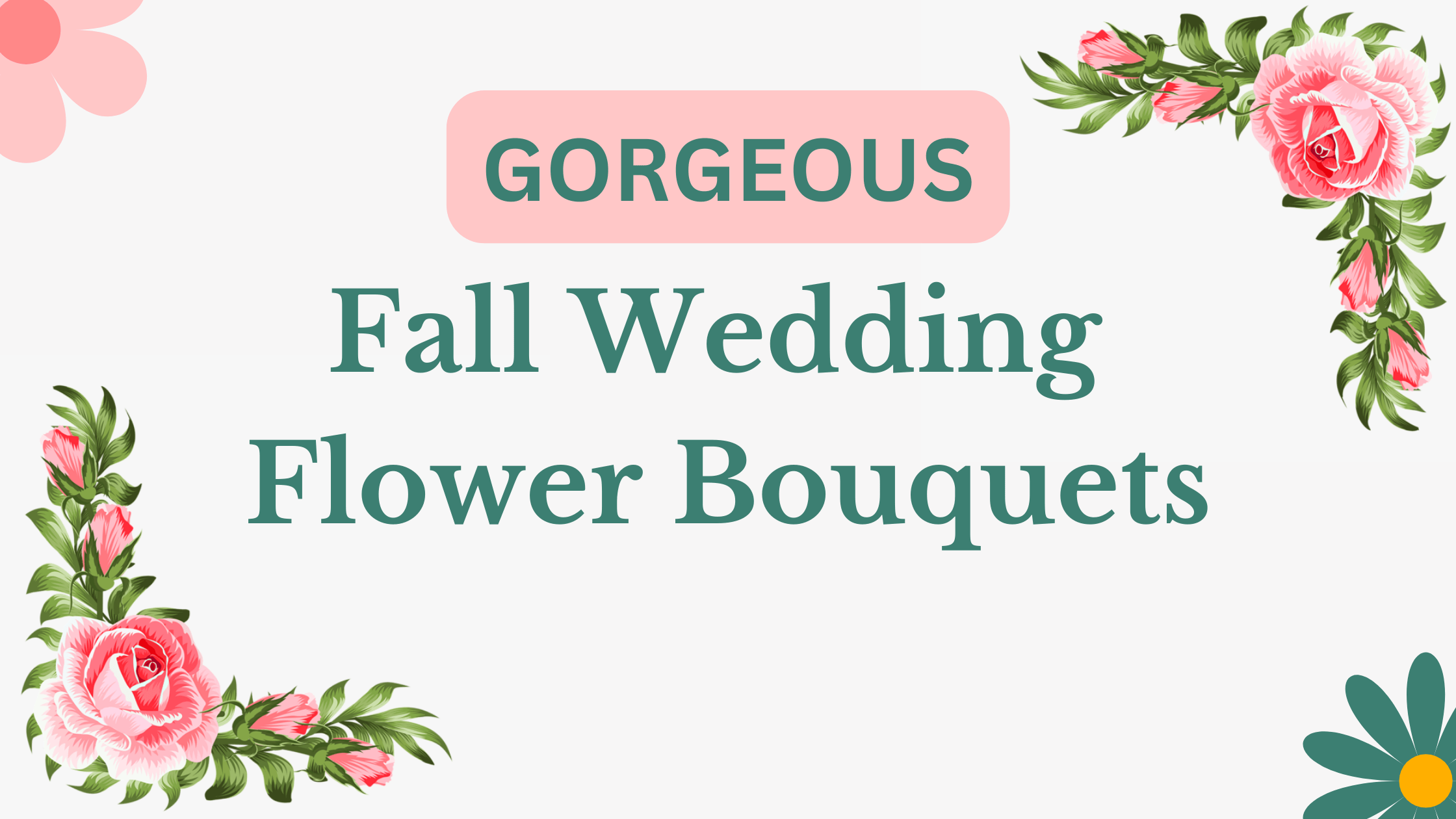 fall wedding flower bouquets