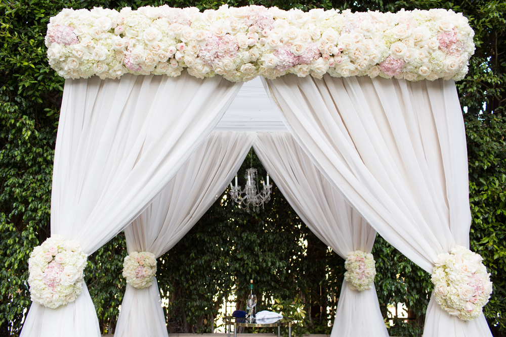 Floral Covered Chuppah